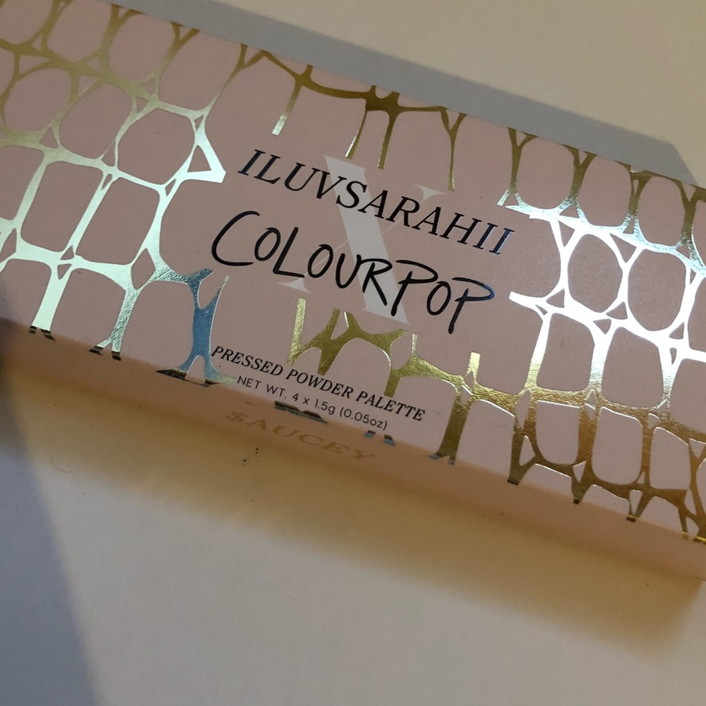 Colourpop x Iluvsarahii Collab $aucey palette